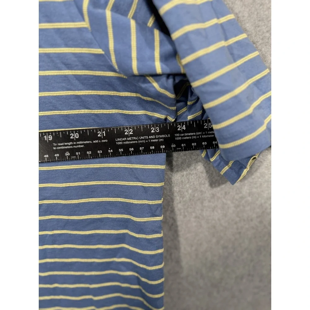 Polo Golf Ralph Lauren Polo Shirt‎ Mens Large Blue Yellow Stripe Classic Casual